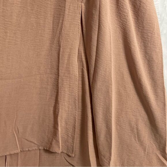 Sleeveless tank Maxi Stretch Pockets Front Slit Relax Earthy Minimalist Dress - Picture 4 of 11